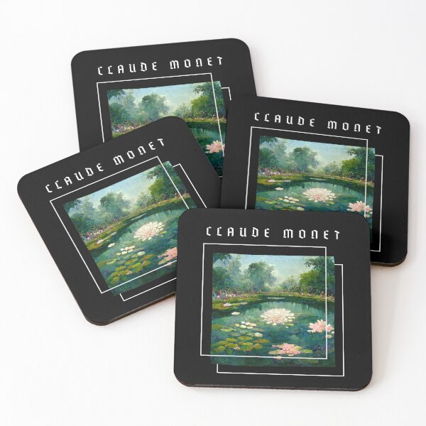 Item preview, Water Lillies Monet -Claude Monet Art Remake Design designed and sold by CandyDroidMerch.