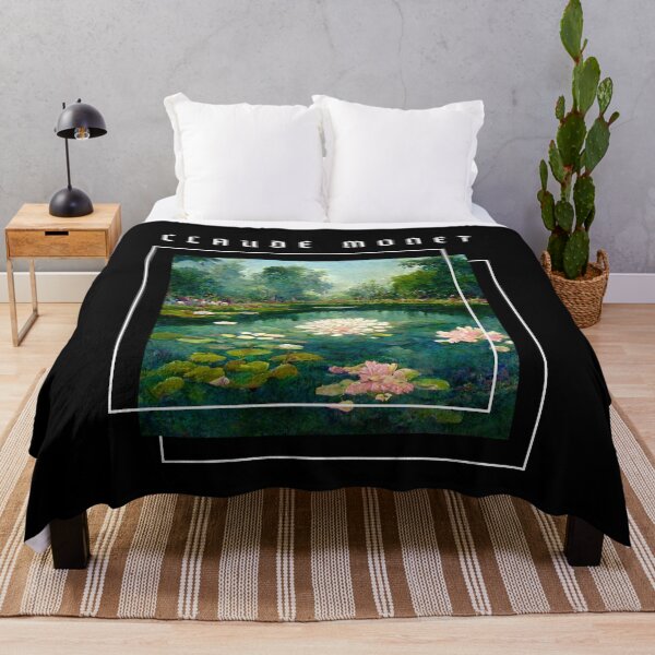 Item preview, Water Lillies Monet -Claude Monet Art Remake Design designed and sold by CandyDroidMerch.