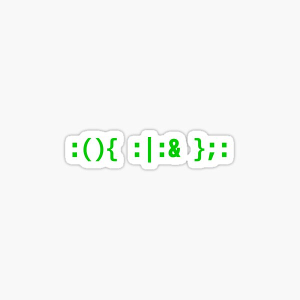 Item preview, Bash Fork Bomb - Green Text Design for Command Line Hackers designed and sold by geeksta.