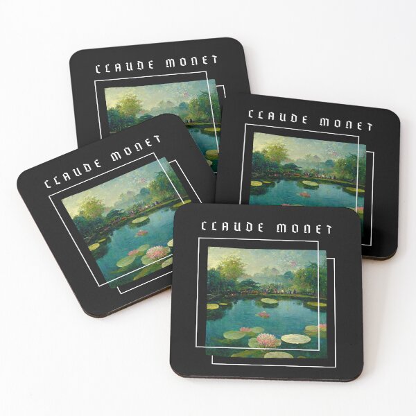 Item preview, Water Lillies Monet -Claude Monet Art Remake Design designed and sold by CandyDroidMerch.