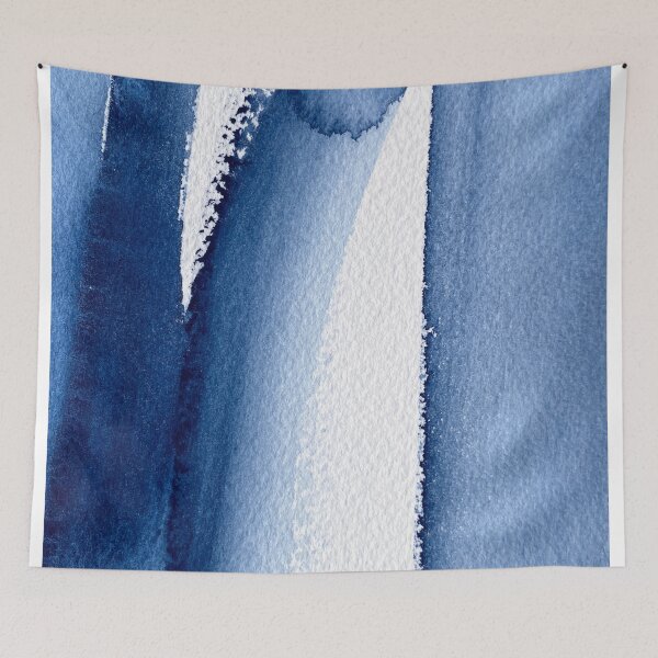 Item preview, Beautiful nature landscape, blue watercolor abstract designed and sold by anaozzart.