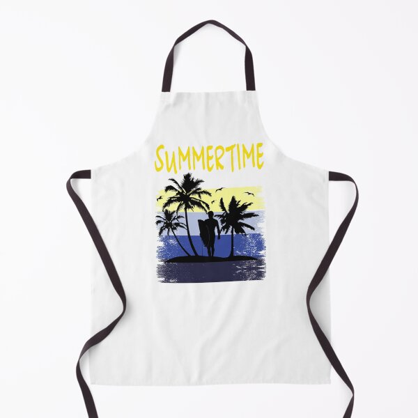 Item preview, Summer time with surfers under palm trees on a beach designed and sold by ReneMM.