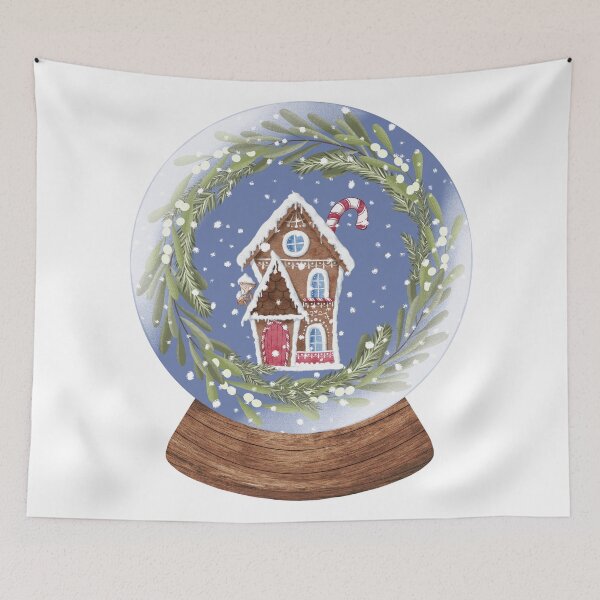 Item preview, Snow Globe Winter House 13 designed and sold by TasimaDesign.