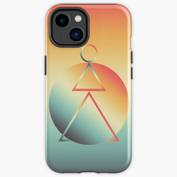 Geometric Gradient Composition iPhone Tough Case