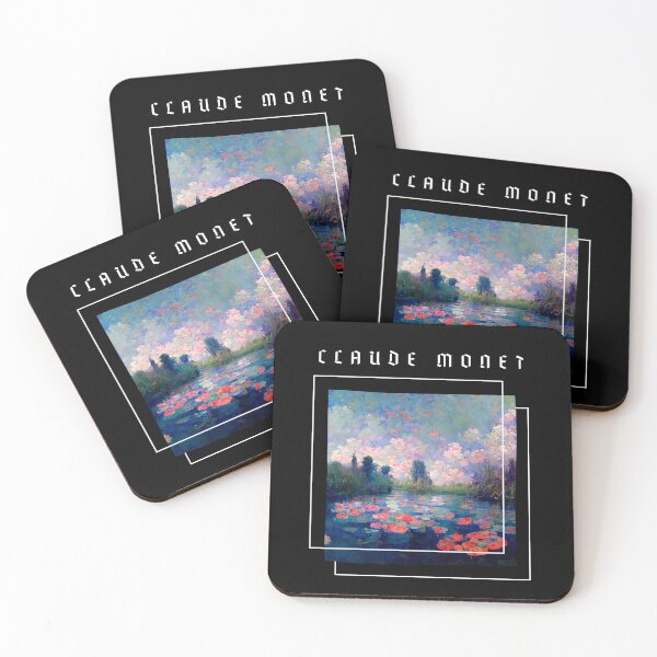 Item preview, Water Lillies Monet -Claude Monet Art Remake Design designed and sold by CandyDroidMerch.