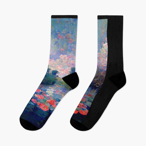 Item preview, Water Lillies Monet -Claude Monet Art Remake Design designed and sold by CandyDroidMerch.