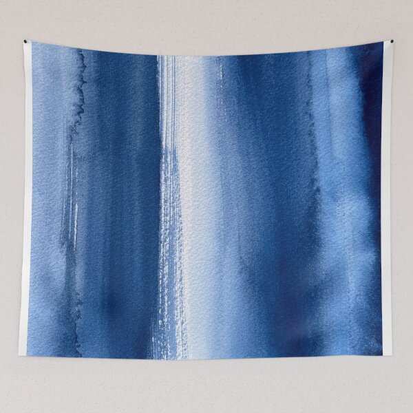 Item preview, Beautiful nature landscape, blue watercolor abstract designed and sold by anaozzart.