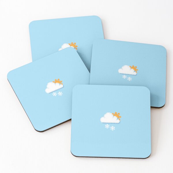 Item preview, Retro Snowy Sun Cloud Pixel Weather Icon designed and sold by 8BitTrip.