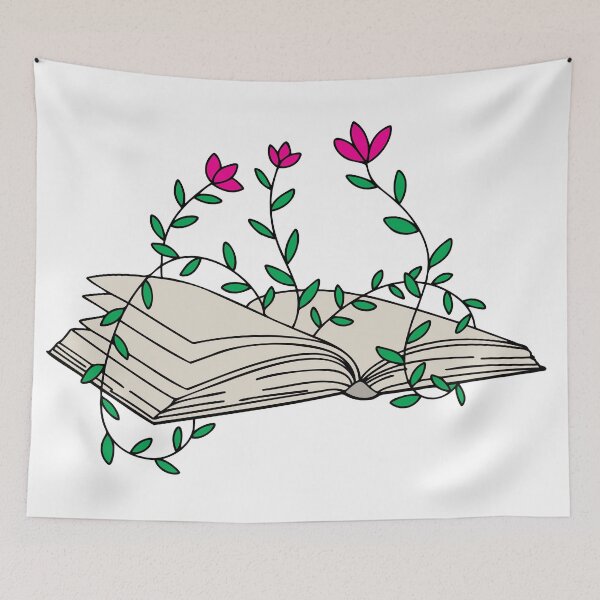 Item preview, Open Book with Flowers designed and sold by savanamms6.