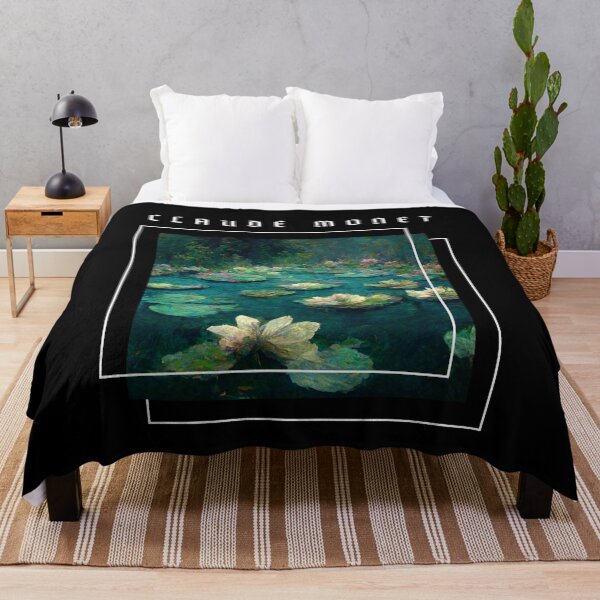 Item preview, Water Lillies Monet -Claude Monet Art Remake Design designed and sold by CandyDroidMerch.