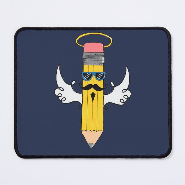 Item preview, Hipster Pencil with wings designed and sold by RedRoseSkull.