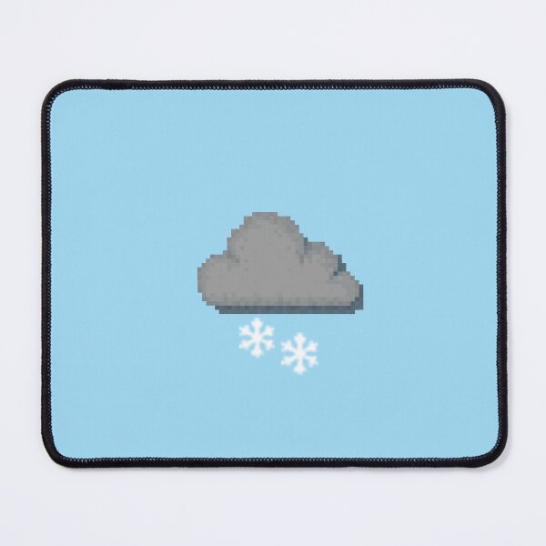 Item preview, Retro Snowy Gloomy Cloud Pixel Weather Icon designed and sold by 8BitTrip.