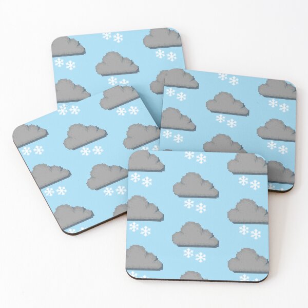 Item preview, Copy of Retro Snowy Gloomy Cloud Pixel Weather Icon designed and sold by 8BitTrip.