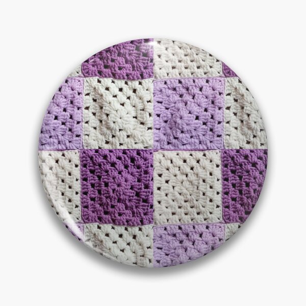Item preview, Crochet Granny Square Pattern-Purple Cream designed and sold by Sasidenidesign.
