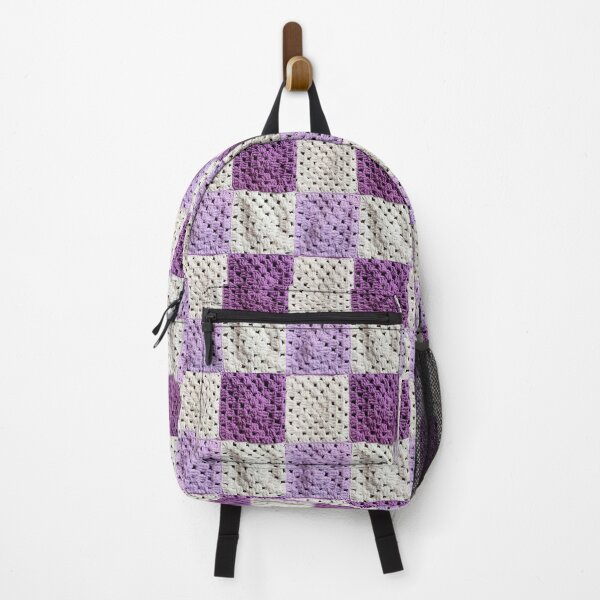 Item preview, Crochet Granny Square Pattern-Purple Cream designed and sold by Sasidenidesign.
