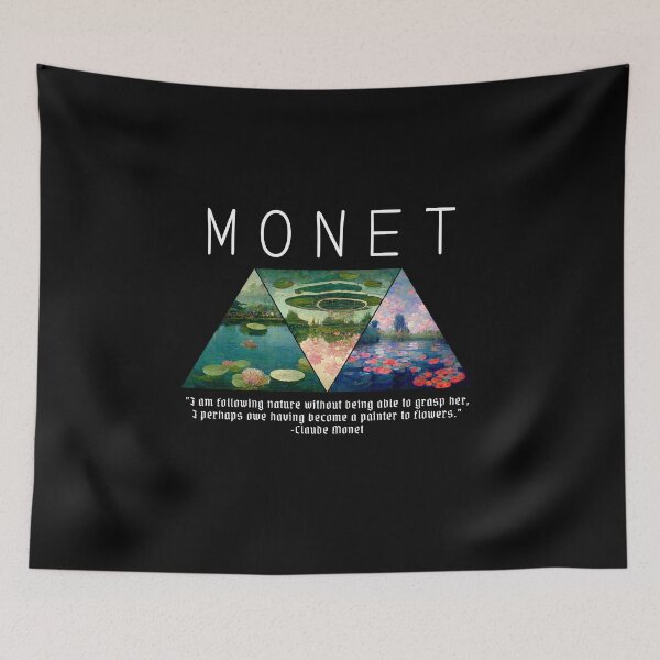 Item preview, Water Lillies Monet -Claude Monet Art Remake Design designed and sold by CandyDroidMerch.