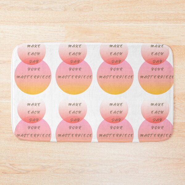 Item preview, Make each day your masterpiece inspirational quote designed and sold by SanelaLuckyStar.