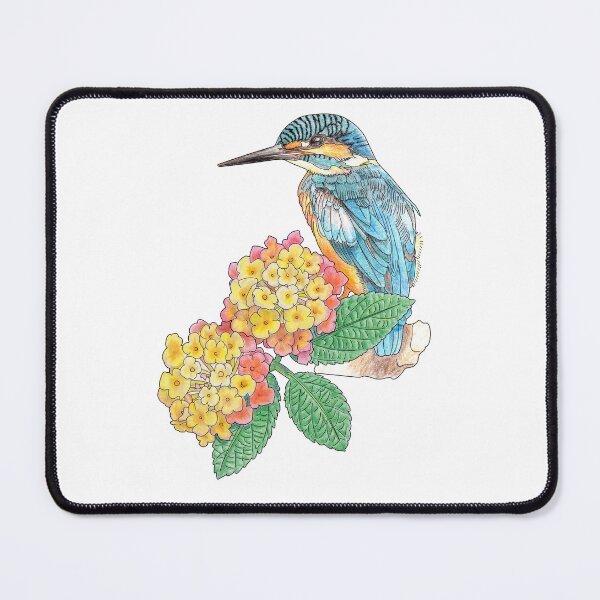 Item preview, Kingfisher and Lantana Camara  designed and sold by YuNikDraw.