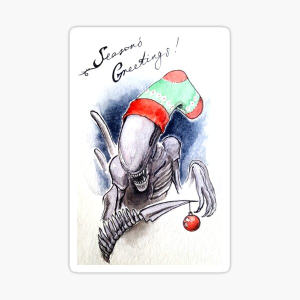 Item preview, Horror Holidays - Extraterrestrial Holiday designed and sold by alexandrajeanne.