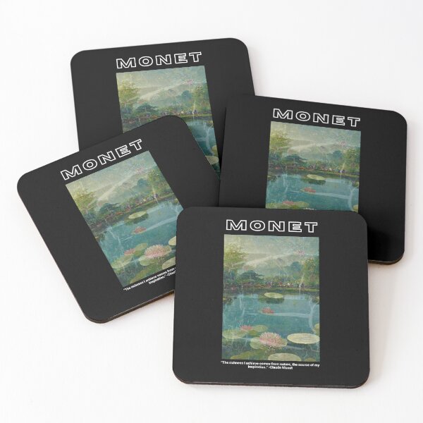 Item preview, Water Lillies Monet -Claude Monet Art Remake Design designed and sold by CandyDroidMerch.