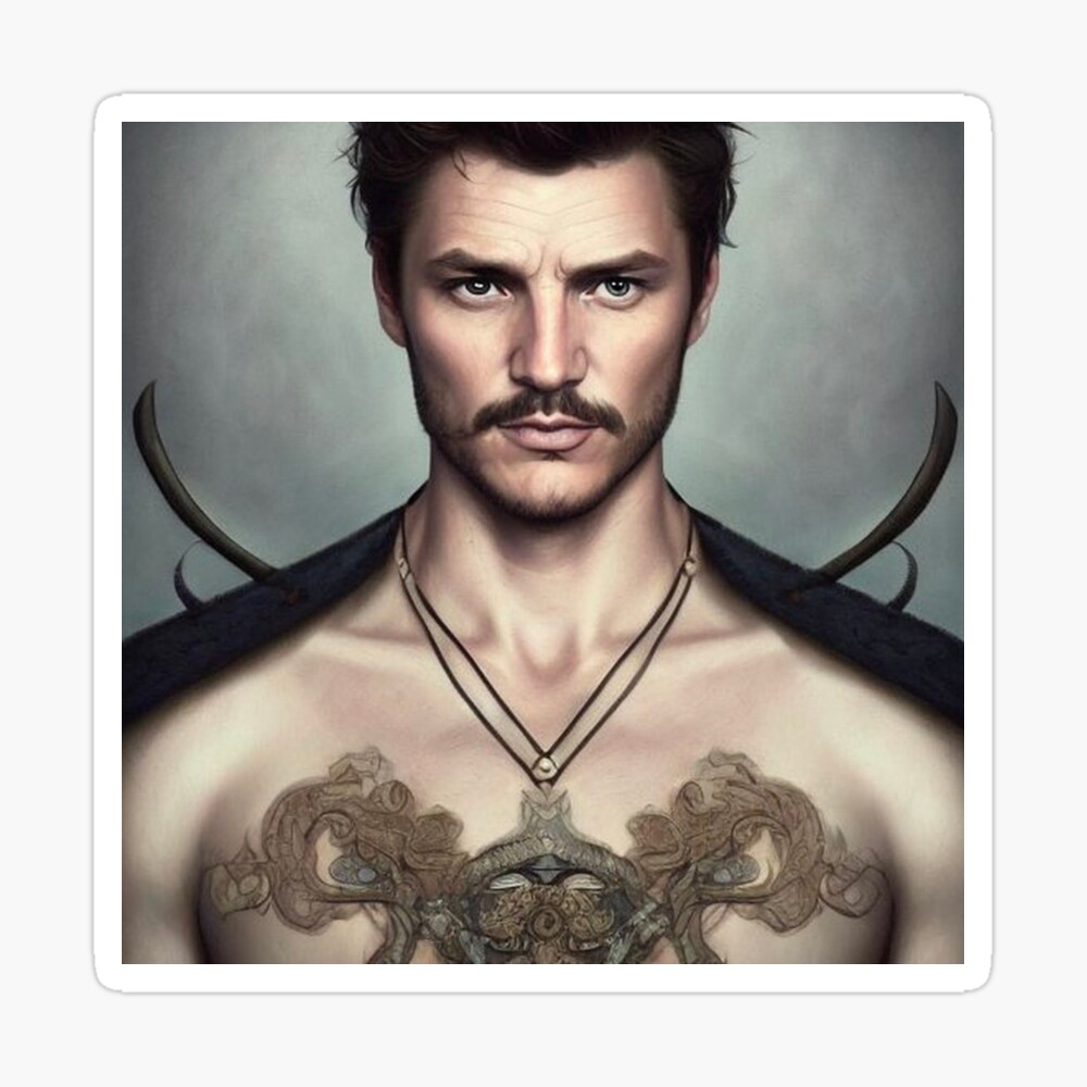 pedro pascal as long haired celtic warri...