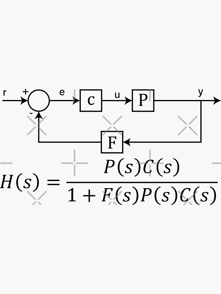 "Control Theory Transfer Function" Sticker for Sale by ScienceCorner