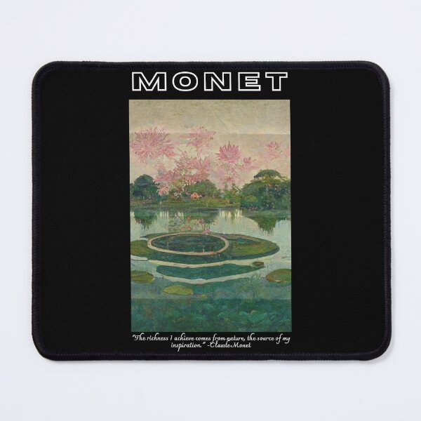 Item preview, Water Lillies Monet -Claude Monet Art Remake Design designed and sold by CandyDroidMerch.
