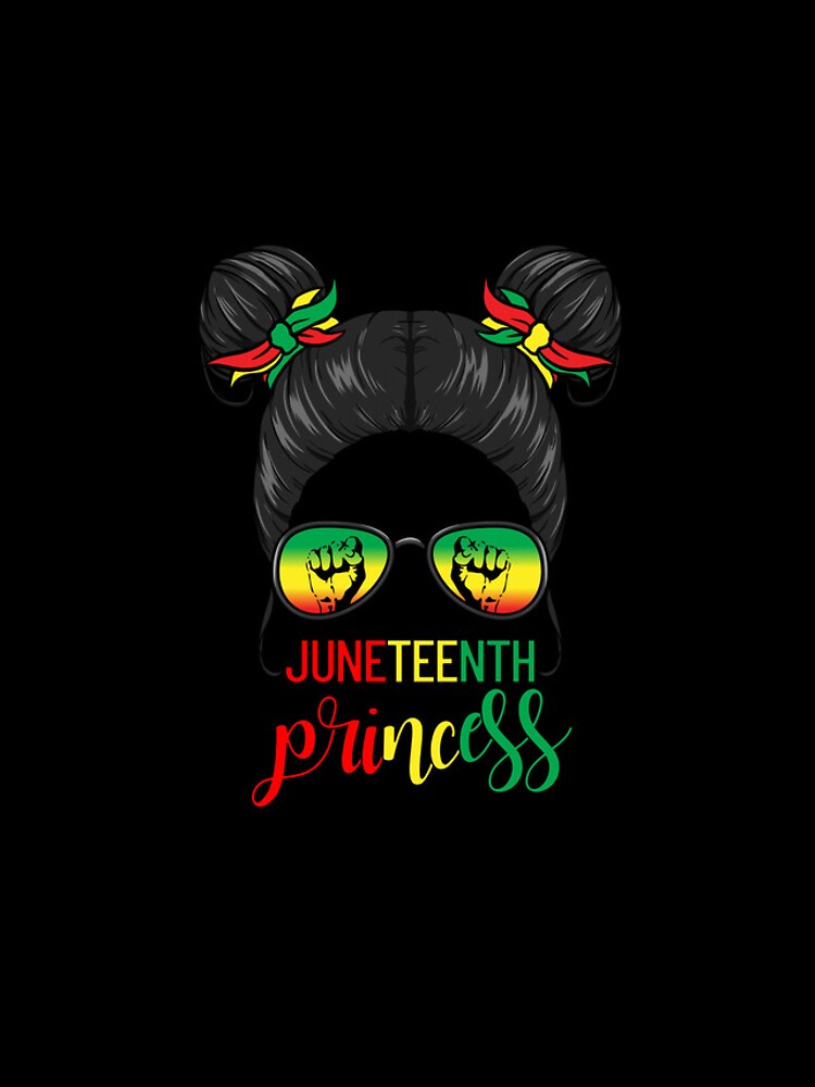 Imagen 4 de 4, Funda de iPhone con la obra Juneteenth Princess Messy Bun Black Girl's Juneteenth Gear, diseñada y vendida por DynamicDesign.