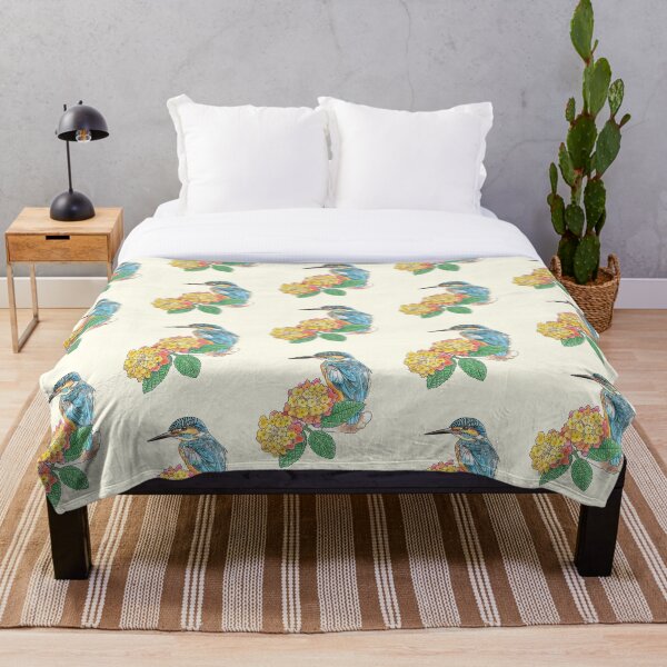 Item preview, Kingfisher and Lantana Camara  designed and sold by YuNikDraw.