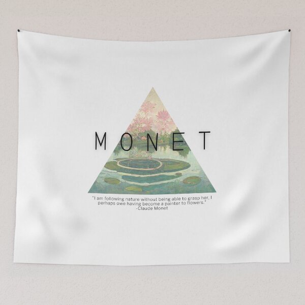 Item preview, Water Lillies Monet -Claude Monet Art Remake Design designed and sold by CandyDroidMerch.