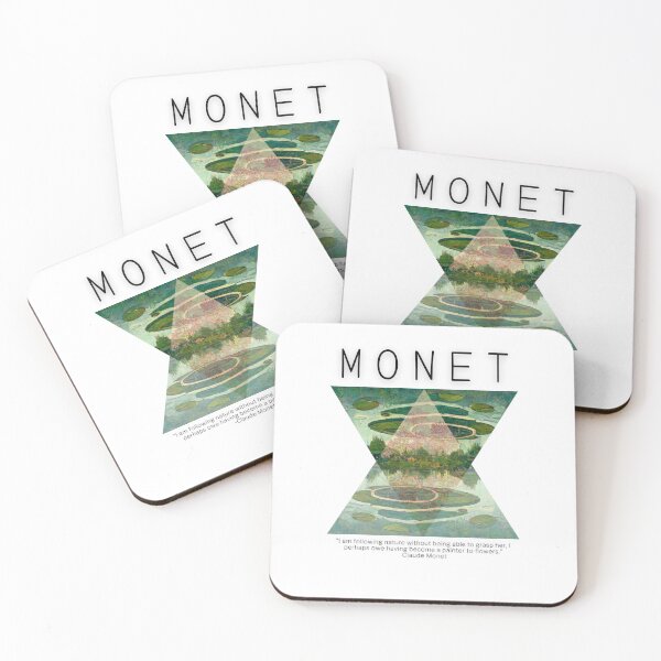 Item preview, Water Lillies Monet -Claude Monet Art Remake Design designed and sold by CandyDroidMerch.