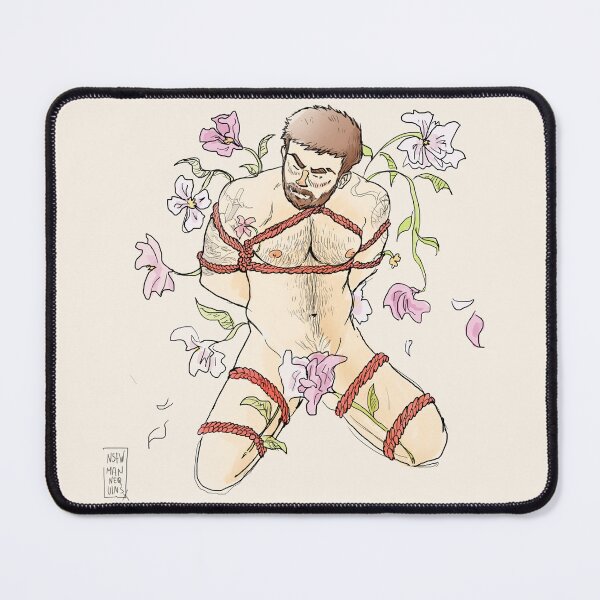 Item preview, Bondage Shibari Gay LGBT Flowers Artwork designed and sold by MannequinsNSFW.