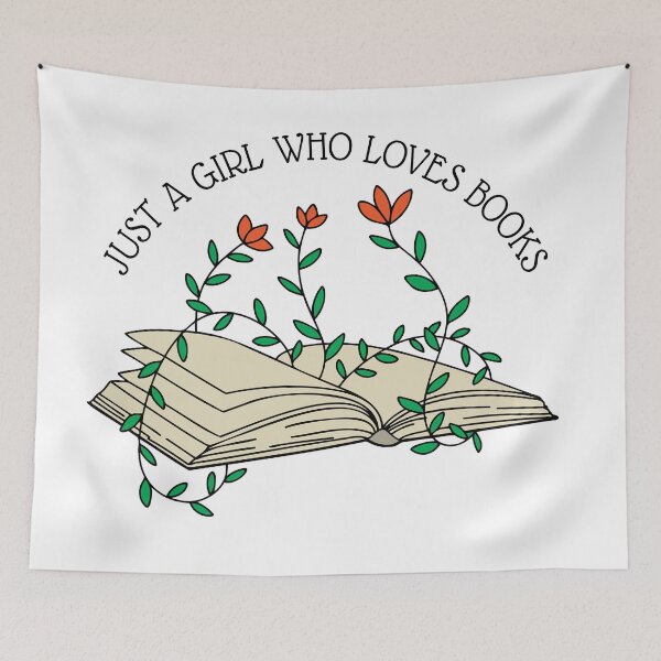 Item preview, Just a Girl who Loves Books designed and sold by savanamms6.