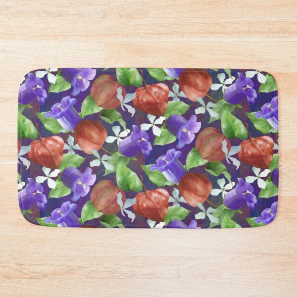 Item preview, Bellflowers and Physalis Seamless Pattern Design designed and sold by Tina Veenstra.