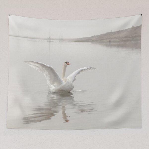 Item preview, Mute Swan at Keyhaven Marshes designed and sold by heidipics.