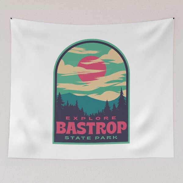 Item preview, Bastrop State Park Retro Sunset designed and sold by HalpinDesign.