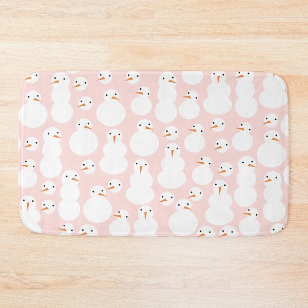 Item preview, Cute Snowmen Pattern on Pink Background designed and sold by kapotka.