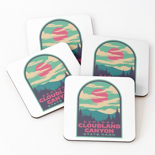Item preview, Cloudland Canyon State Park Retro Sunset designed and sold by HalpinDesign.