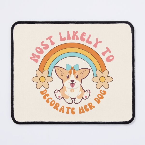Item preview, Most Likely to Decorate Her Dog- Christmas Cute Retro Vintage Design designed and sold by CandyDroidMerch.
