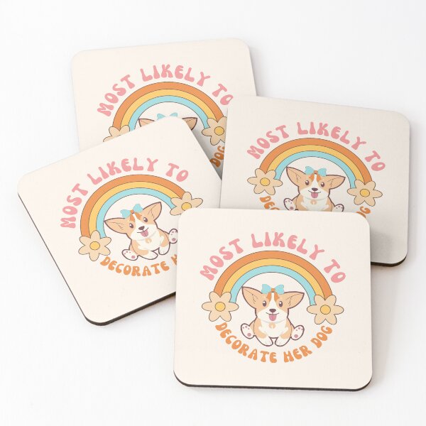 Item preview, Most Likely to Decorate Her Dog- Christmas Cute Retro Vintage Design designed and sold by CandyDroidMerch.
