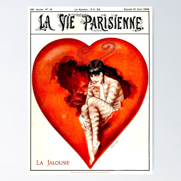 Vista previa del artículo con la obra «LA VIE PARISIENNE: Vintage 1928 Impresión publicitaria», diseñado y vendido por posterbobs.