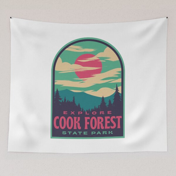 Item preview, Cook Forest State Park Retro Sunset designed and sold by HalpinDesign.