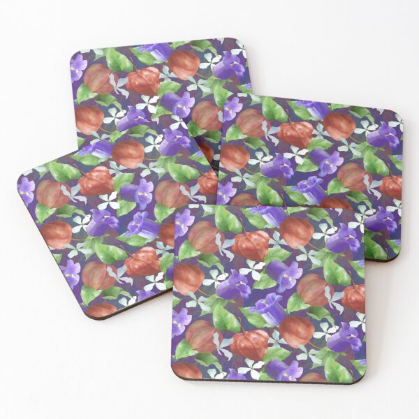 Item preview, Bellflowers and Physalis Seamless Pattern Design designed and sold by Tina Veenstra.