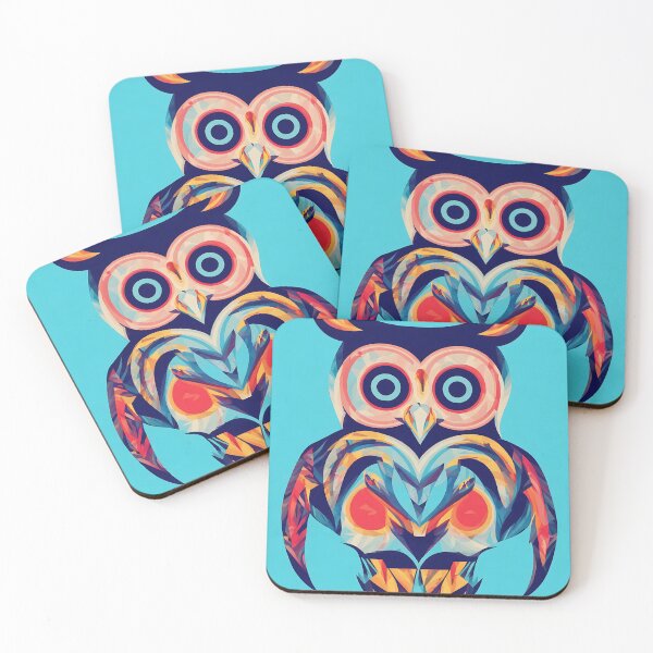 Artikelvorschau, Owl logo, geometric, vector, symmetrical, minimalism entworfen und verkauft von DrawItOnce.