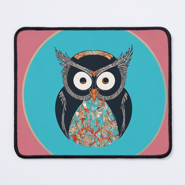 Artikelvorschau, Owl logo, geometric, vector, symmetrical, minimalism entworfen und verkauft von DrawItOnce.