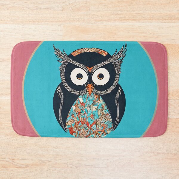 Artikelvorschau, Owl logo, geometric, vector, symmetrical, minimalism entworfen und verkauft von DrawItOnce.