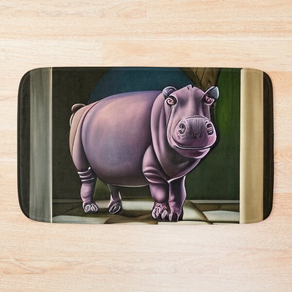 Item preview, Hippo in a Hallway designed and sold by AltenborgMedia.