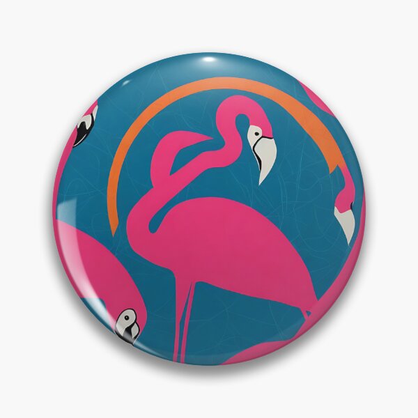 Item preview, Flamingo logo, geometric, vector, symmetrical, minimalism designed and sold by DrawItOnce.