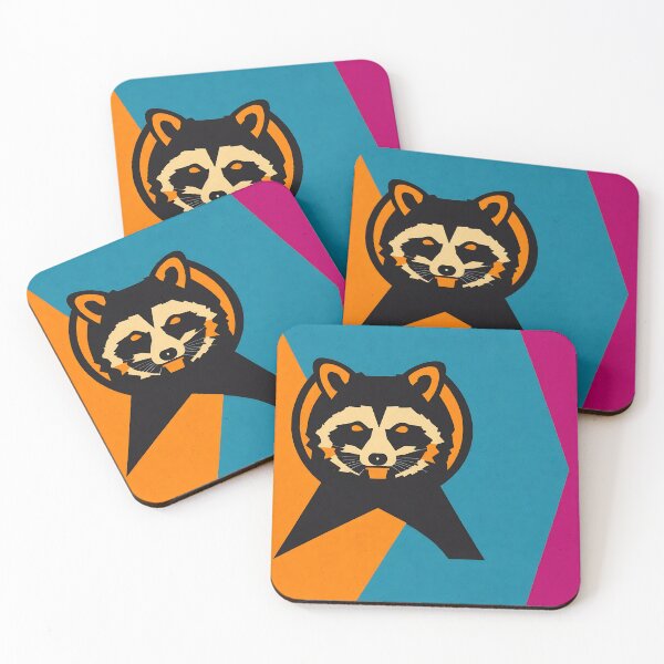 Item preview, Racoon logo, geometric, vector, symmetrical, minimalism designed and sold by DrawItOnce.