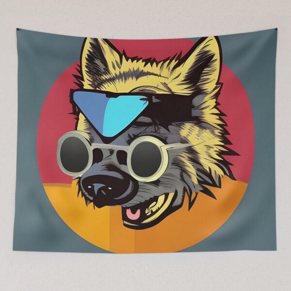 Item preview, Hipster Wolf designed and sold by Planetporridge.
